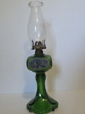 Antique RARE 4 SEASONS KEROSENE LAMP 16"